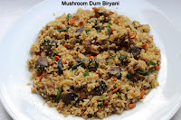Mushroom Dum Biryani