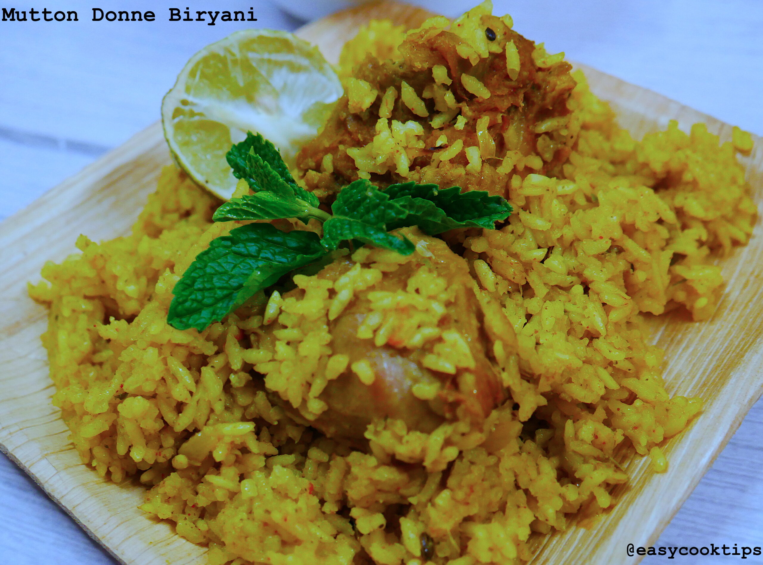 Donne Biryani Recipe | Easy Mutton Donne Biryani Recipe