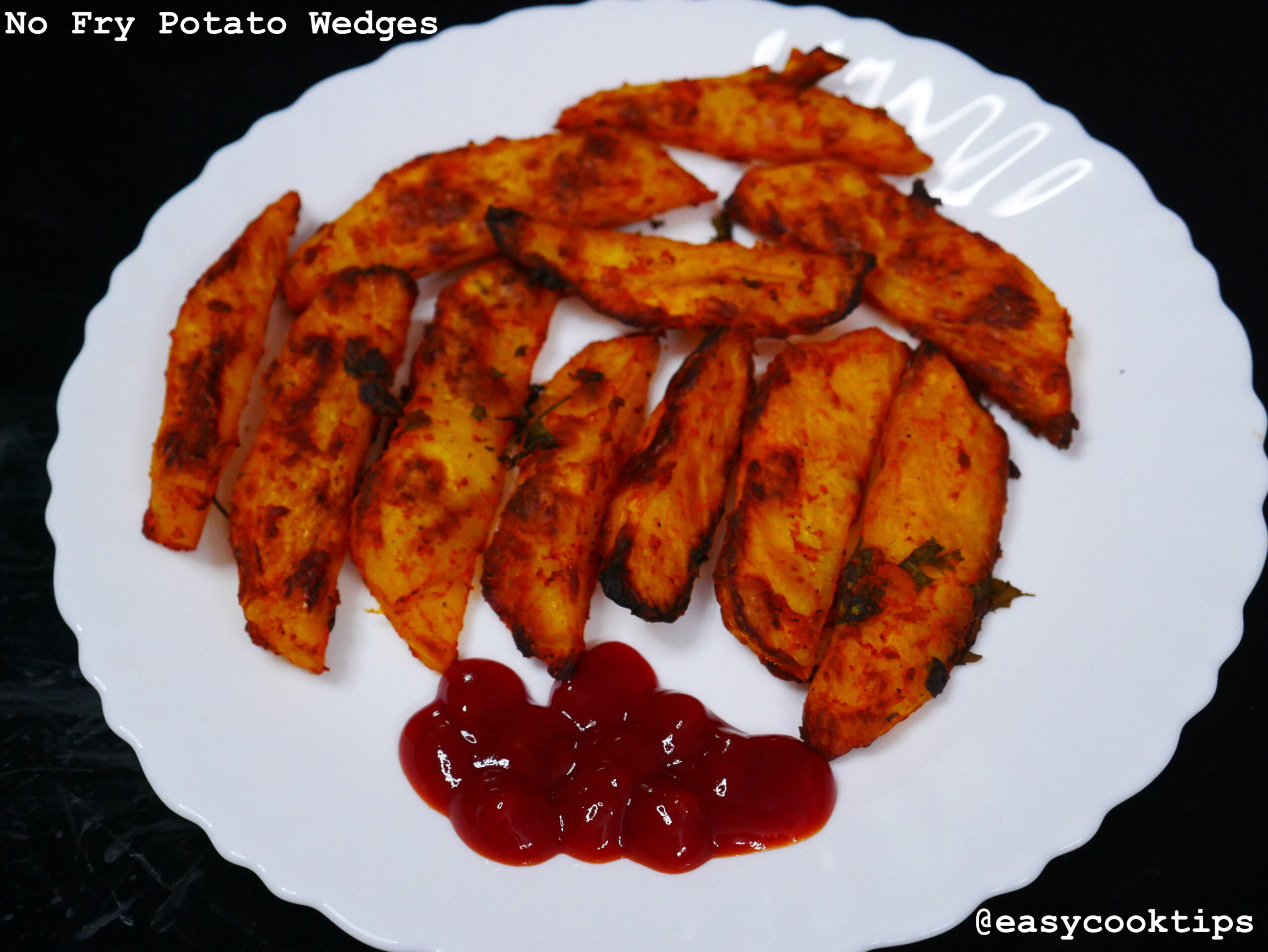 Potato Wedges Recipe | No Fry Potato Wedges Recipe | Oven Baked Potato Wedges Recipe