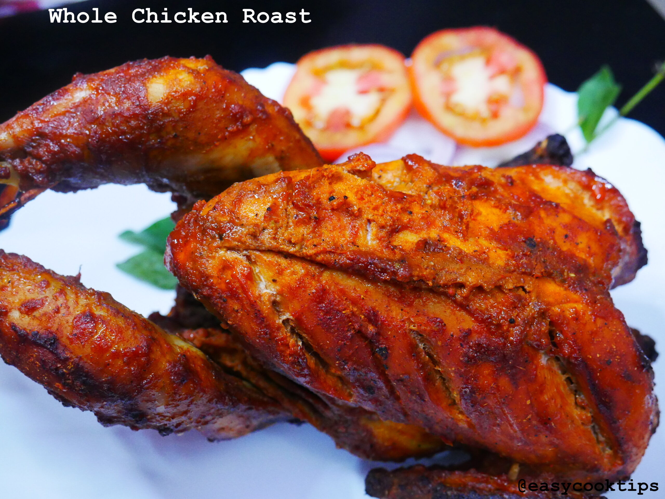 Whole Chicken Roast Recipe|Indian Style Whole Roasted Chicken Recipe in Philips OTG Oven
