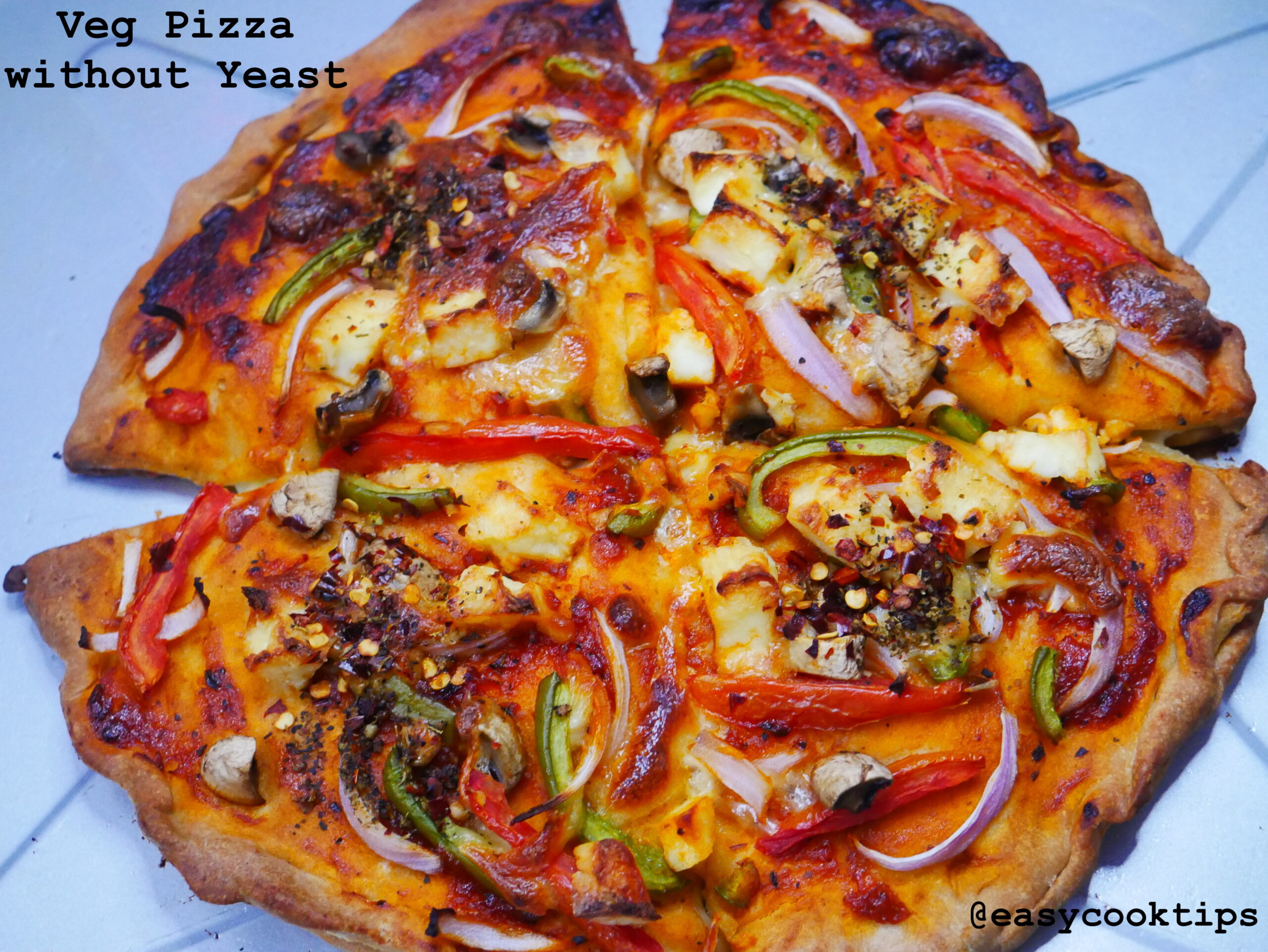 cheese burst pizza without yeast